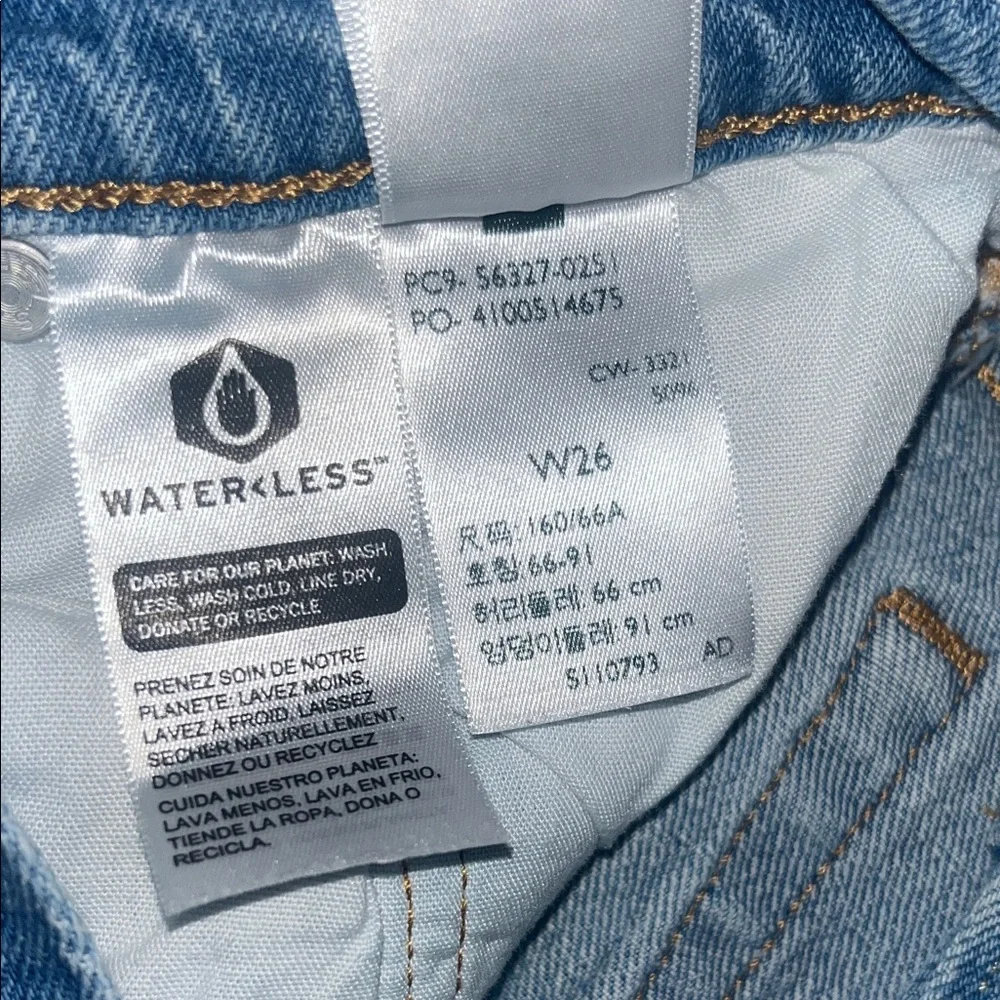 Levi’s 501 Denim High Rise Distressed Women’s shorts Jean Blue 26 - Picture 9 of 9